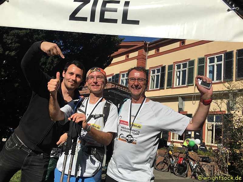 Nach 100 Kilometern am Ziel