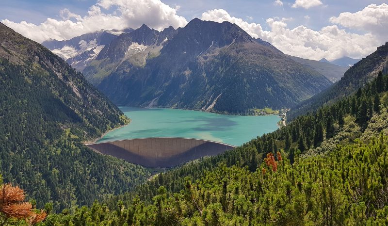 Blick auf den Schlegeisspeicher