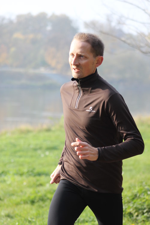 Laufcoach Stefan Wohllebe beim Lauftrainingraining