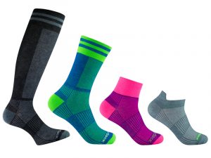 Doppellagige Running-Socke Sportsocke gegen Blasen - Modell COOLMESH II von WRIGHTSOCK